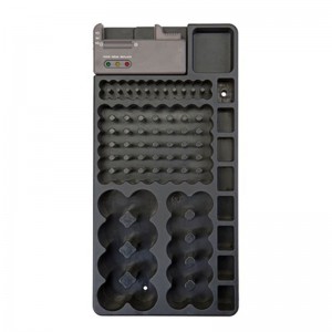 Mountable 98-Battery Organizer with Removable Tester (Holds AA, AAA, C, D, and 9V Batteries)