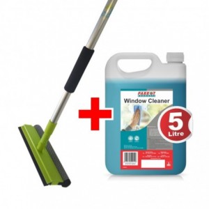 Window Cleaner &amp; Telescopic Window Squeegee