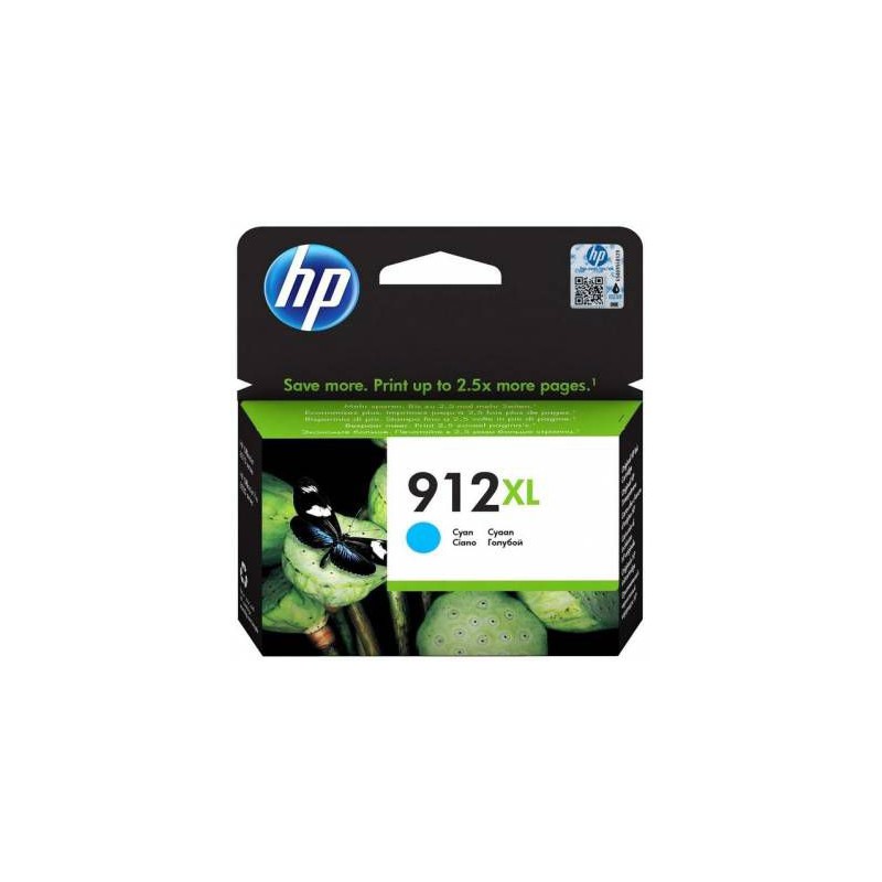 HP #912XL High Yield Cyan Original Ink Cartridge