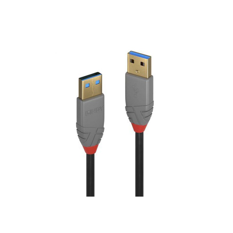Lindy 2m USB 3.0 Type A to A Cable, Anthra Line