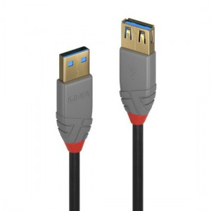 Lindy 1m USB 3.0 Type A Extension Cable, Anthra Line