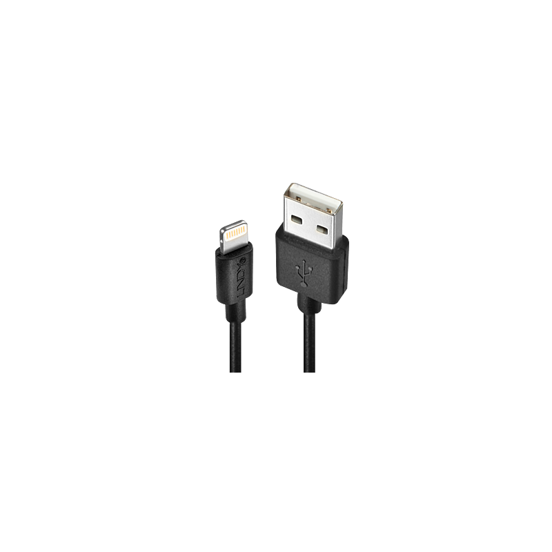 Lindy 3m USB to Lightning Cable - Black