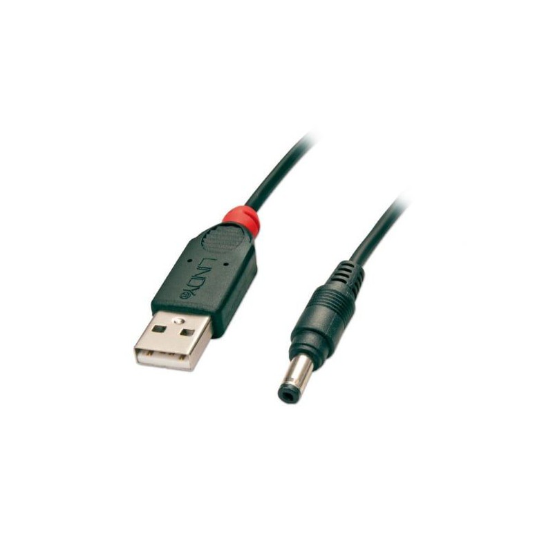 Lindy 1.5m USB to 4.8mm Inner / 1.7mm Outer DC Cable (70269)