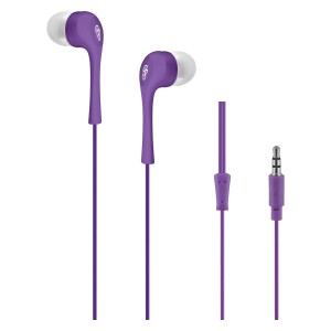 Pro Bass Dollarz Series Blister Auxiliary Earphone No Microphone- Purple