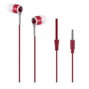 Pro Bass Swagger Series- Boxed Auxiliary Earphone with Mic- Red