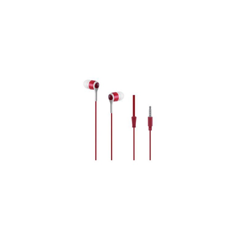 Pro Bass Swagger Series- Boxed Auxiliary Earphone with Mic- Red