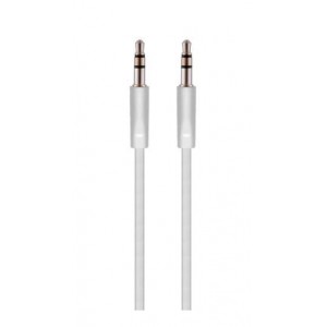 Pro Bass Chain Series Blister Flat Auxiliary Cable- White