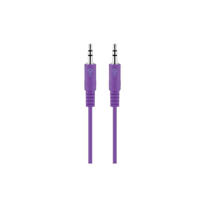 Pro Bass Unite Series Boxed Auxillary Cable - Purple