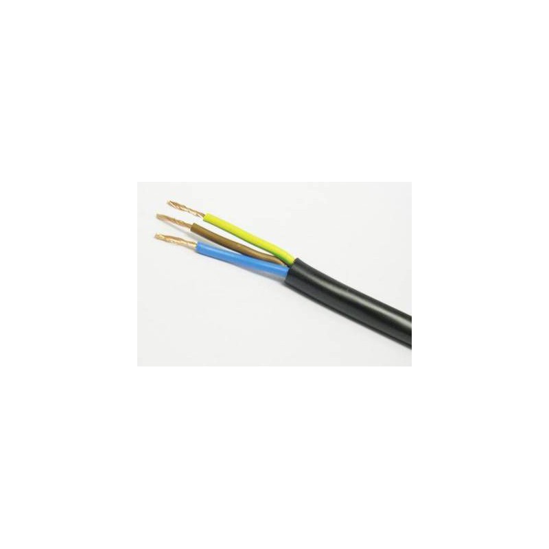 Unbranded 2.5mm 3 Core Black Power Cable Price per Meter