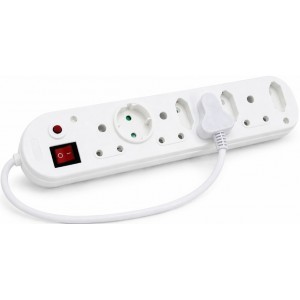 8 Way Multiplug with Light Switch