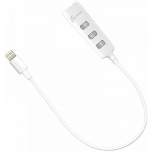 J5create JLA160 White Premium Audio Adapter with Lightning Connector