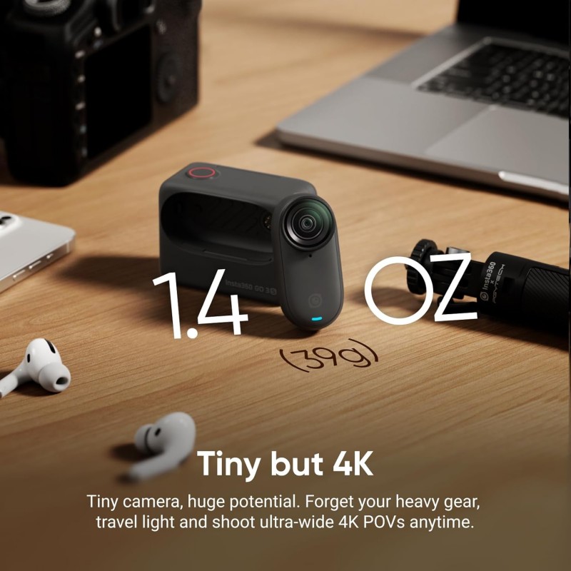 Insta360 GO 3S Standard Combo | 128 GB 4K Tiny Portable Vlogging