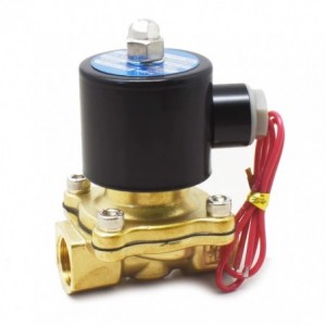 NORMALLY CLOSE 20mm BRASS SOLENOID 220VAC 2W 0 - 10Kg 2W160-15-AC220V
