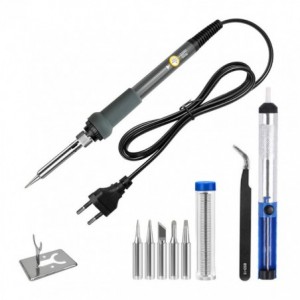 SOLDERING IRON KIT incl. SUCKER- TWEEZER- SOLDER &amp; TIPS GY-019