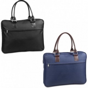 Metro 15.6" 600D Business Laptop Bag with PU Handles