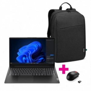 Lenovo V15-IRU i3-1315U 8GB Base DDR5 256GB SSD M.2 2242 QLC G4 Integrated Windows 11 Pro 64 15.6" FHD TN HD Cam Wi-Fi AX 2x2+BT NO-FPR 3 Cell 38Whr 65W 3PIN-ZA KB US-ENG 1 Year Carry-in + Lenovo Comp