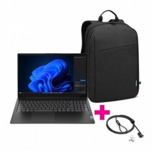 Lenovo V15-IRU i3-1315U 8GB Base DDR5 256GB SSD M.2 2242 QLC G4 Integrated Win dows11 Pro 64 15.6" FHD TN HD Cam Wi-Fi AX 2x2+BT NO-FPR 3 Cell 38Whr 65W 3PIN-ZA KB US-ENG 1 Year Carry-in +Bundle 2: 83