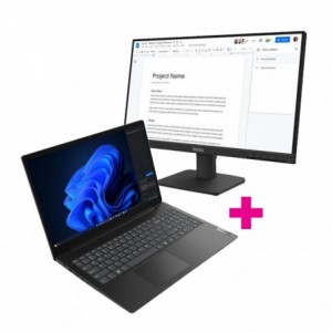 Lenovo V15-IRU- i5-13420H- 8GB Base DDR5- 512GB SSD M.2 2242 QLC G4- Integrated- Windows 11 Pro 64- 15.6" FHD TN- HD Cam- Wi-Fi AX 2x2+BT- N-FPR- 2 Cell 38Whr- 65W 3PIN-ZA- KB US-ENG- 1 Year Carry-in 