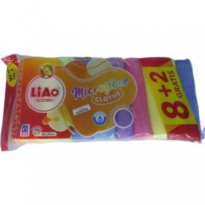 Casey 30 x 30cm 10 Pack Microfiber Cleaning Cloths