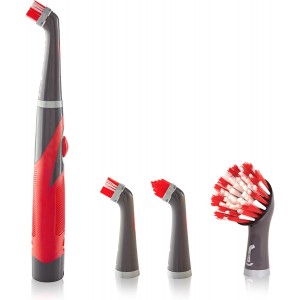 Rubbermaid Reveal Power Scrubber 5-Piece Kit- Cordless Electric Battery Powered- Water Resistant