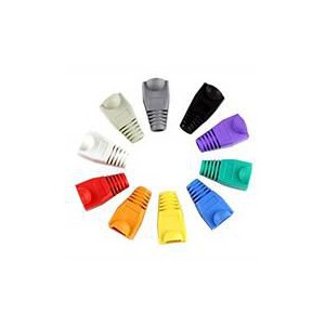 Netix / UniQue Rubber RJ45 Boots 100 Per Pack - Green