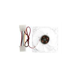  80mm Clear Case Fan with Blue LED
