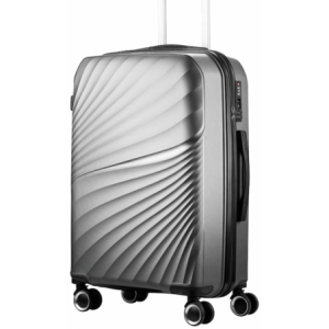 Travelwize Quartz PP 66cm 4-Wheels Spinner Luggage Silver