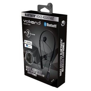 VolkanoX N01 Asista Series Voice Assisted Bluetooth Earphones - Black
