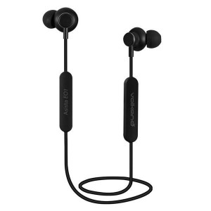 VolkanoX E01 Asista Series Voice Assisted Bluetooth Earphones - Black
