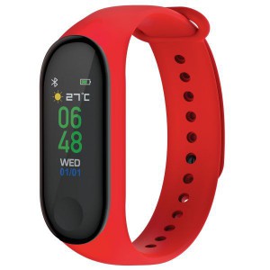 Volkano Active Tech Core Series Fitness Bracelet with HRM - Red