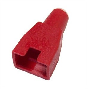 BOOT RJ45 ROUND CAB RED 27mm 1079-1100R
