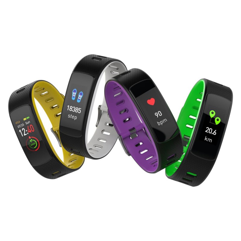 Volkano Breath Series IP67 Colour Fitness Band with Heart Rate Monitor