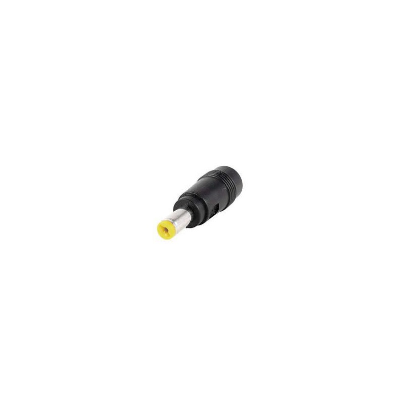 DC Adaptor  5.5x1.7mm M YEL to 5.5X2.1mm F - Black