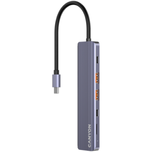 CANYON Hub DS-17 6-in-1 4K USB-C Grey