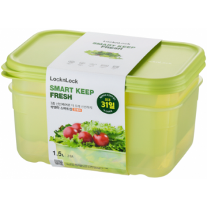 LocknLock FreshBlock rect 1.5lt 2pce