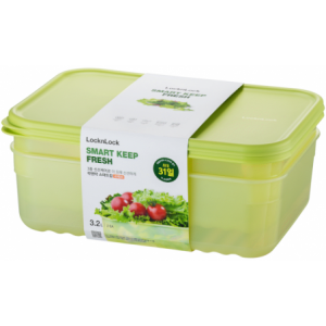 LocknLock FreshBlock rect 3.2lt 2pce