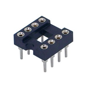 Ic Socket 0.3 8W Tulip Rnd Narrow - Open Tube ISM08T1-03-RH