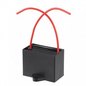 CAPACITOR C/FAN 1uF 450VAC 2 WIRE LEADS CBB61B-1UF-450VAC