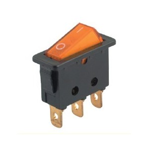 ROCKER SWITCH SPST 11x30mm YELLOW ILUMMI B120E-YL