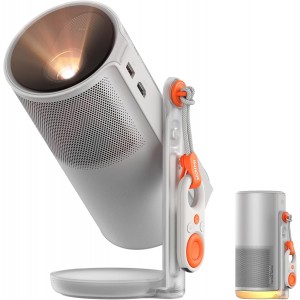 XGIMI MoGo 4 Portable Projector | Google TV- Licensed Netflix with Harman Kardon Speakers &amp; 2.5H Playtime