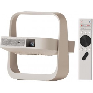 XGIMI Elfin Flip Plus Portable Projector | Google TV- Netflix- 1080P- 500 ISO Lumens