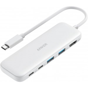 Anker 332 USB-C Hub 5-in-1 | 4K HDMI- 5Gbps USB-C/USB-A Data- 100W PD
