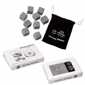 Gift Tribe Granite Whisky Stones Gift Set - Set of 9