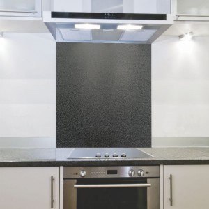 Parrot Hob Splashback - Metallic Black (898 x 700 x 4mm)