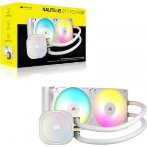 CORSAIR NAUTILUS 240 ARGB White 240mm Radiator Liquid CPU Cooler