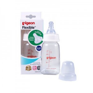 Pigeon Flexible Glass Bottle with Peristaltic Nipple 120ml