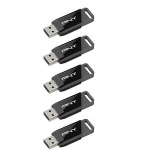 PNY 32GB USB 2.0 Flash Drive Value Pack – 5 Carded Units