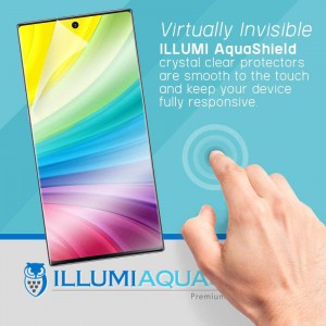 ILLUMI AquaShield (2-Pack) Screen Protector for Samsung Note 10 Plus + Full screen coverage (Case Friendly)