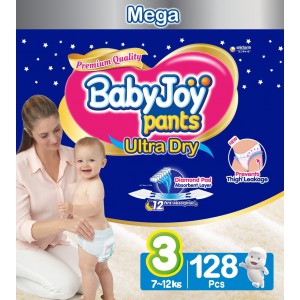 Babyjoy Pants Size 3 - Mega 128pc