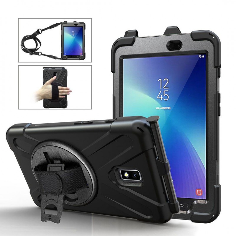 Tuff-Luv  Armour Jack Rugged Case for the Samsung Tab Active 2 8.0" T390/395/397 - Black